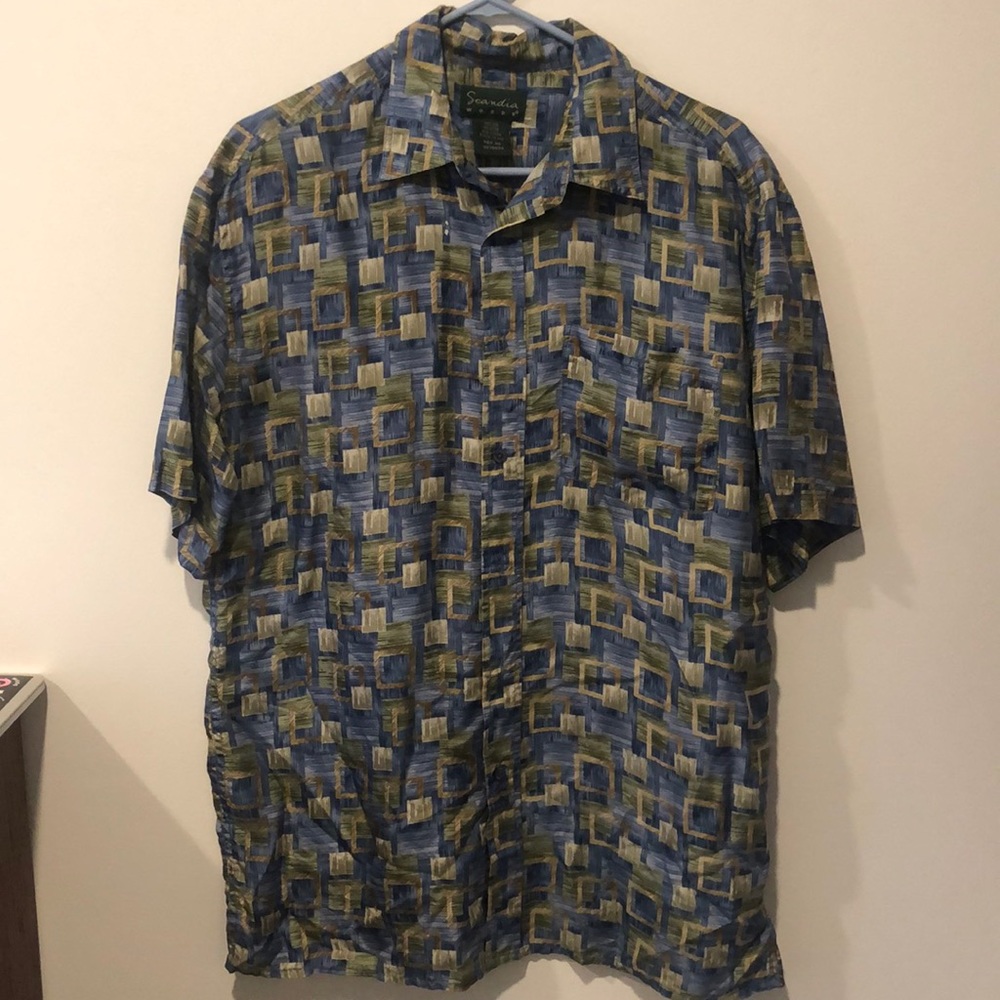 Funky silk button up